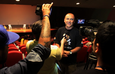 Adriano Oliveira Pinheiro, um dos organizadores, diz que o público terá uma surpresa na quinta-feira, quando será retomado o projeto Cinema de 5ªcrédito: Valter Pereira/PMJ